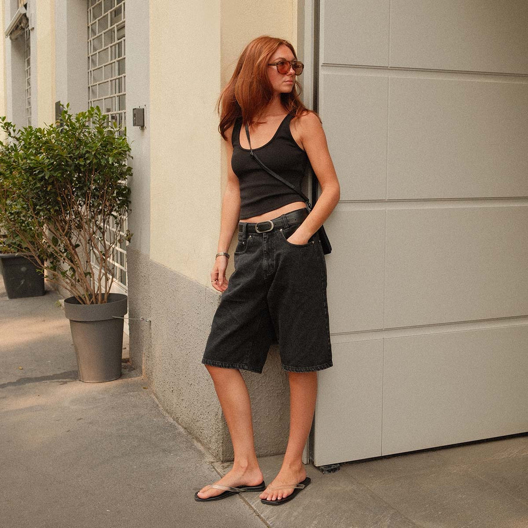 Final Loop Belt - Black Nappa/Silver - Stanleyandstone