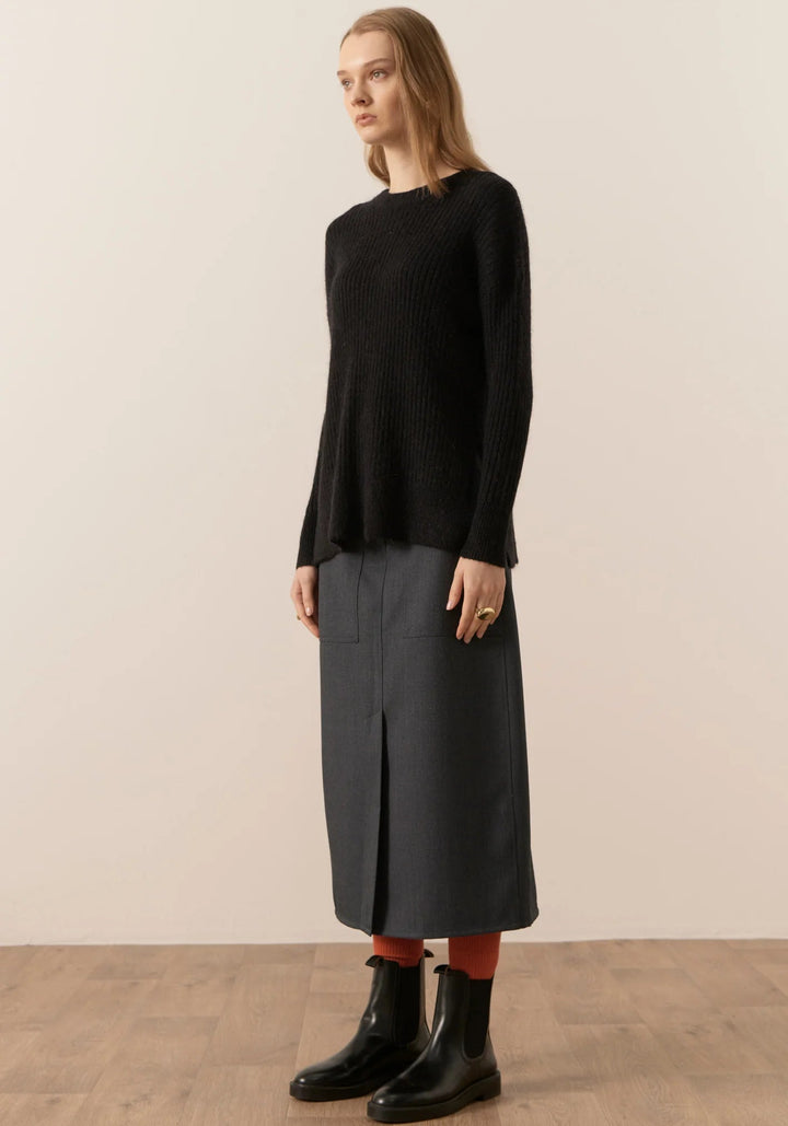 Fitch Ribbed Knit - Black knits POL