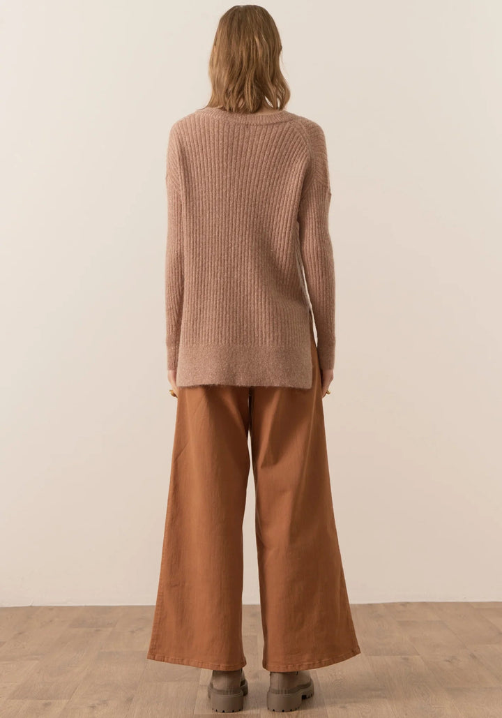 Fitch Ribbed Knit- Blush knits POL