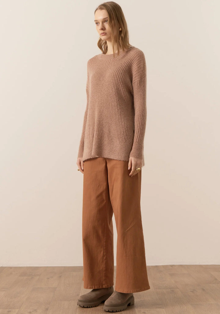 Fitch Ribbed Knit- Blush knits POL