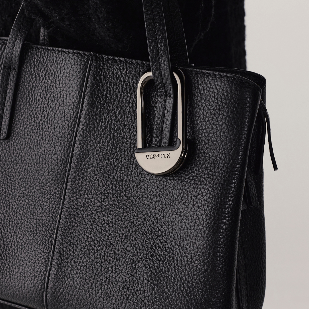 FLIP Bag hook By Klipsta bag accessories KLIPSTA Chrome Black
