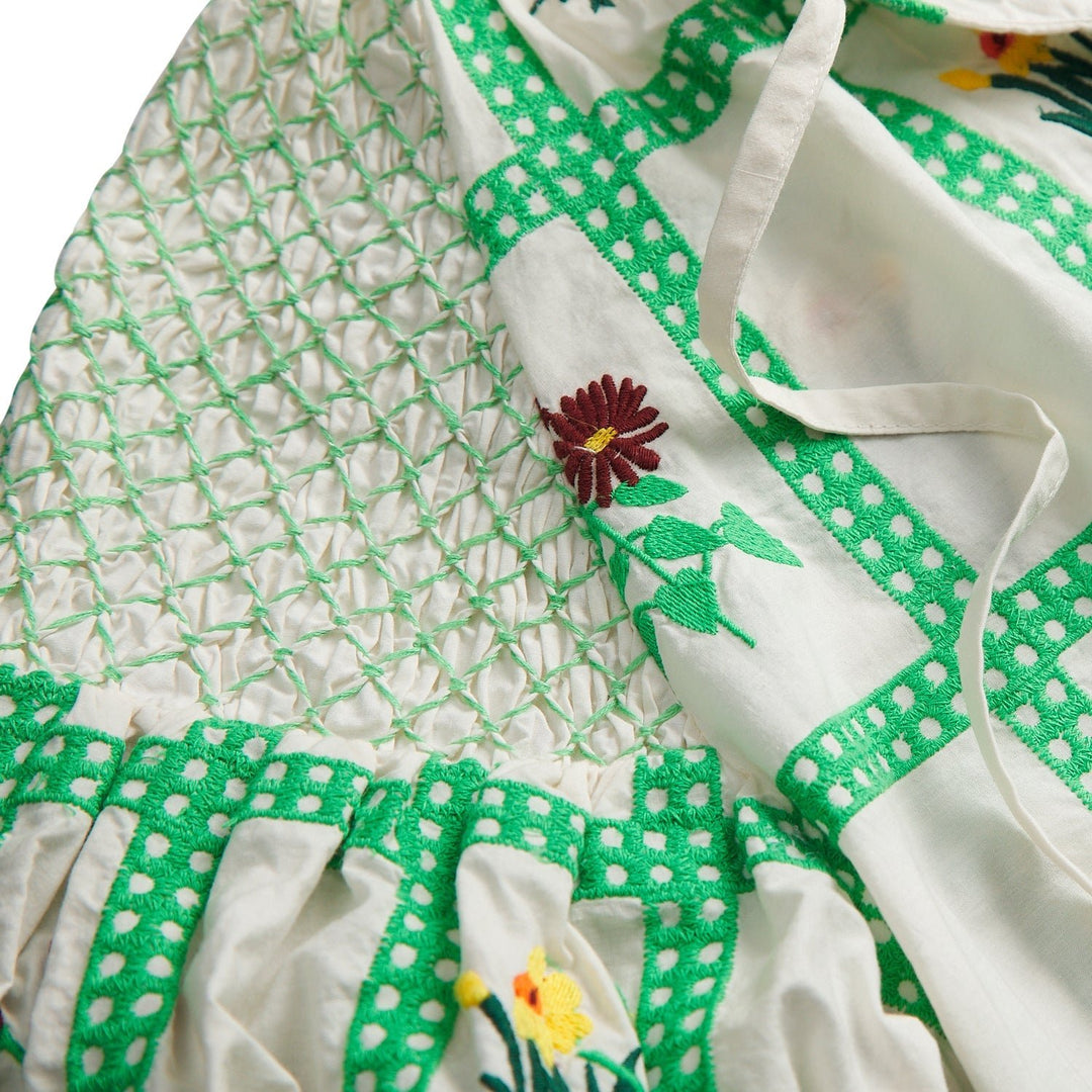 Florina Blouse - Porcelain Blouse Sage &amp; Clare