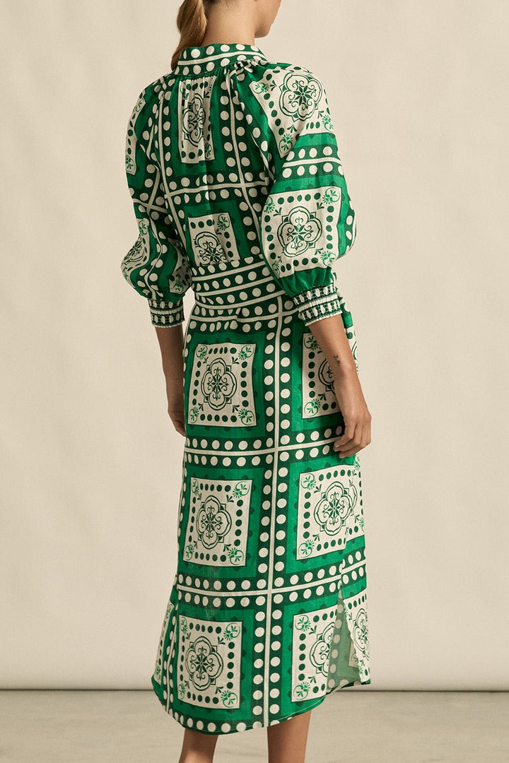 flourish dress - parrot scarf Dress Zoe Kratzmann