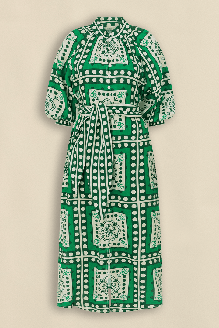 flourish dress - parrot scarf Dress Zoe Kratzmann