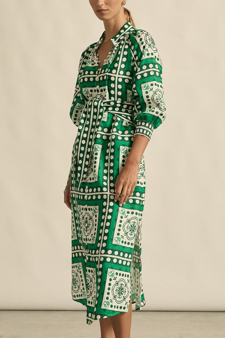 flourish dress - parrot scarf Dress Zoe Kratzmann