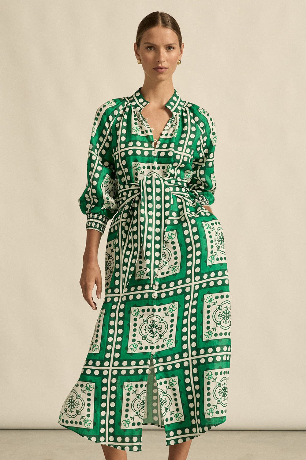 flourish dress - parrot scarf - Stanleyandstone
