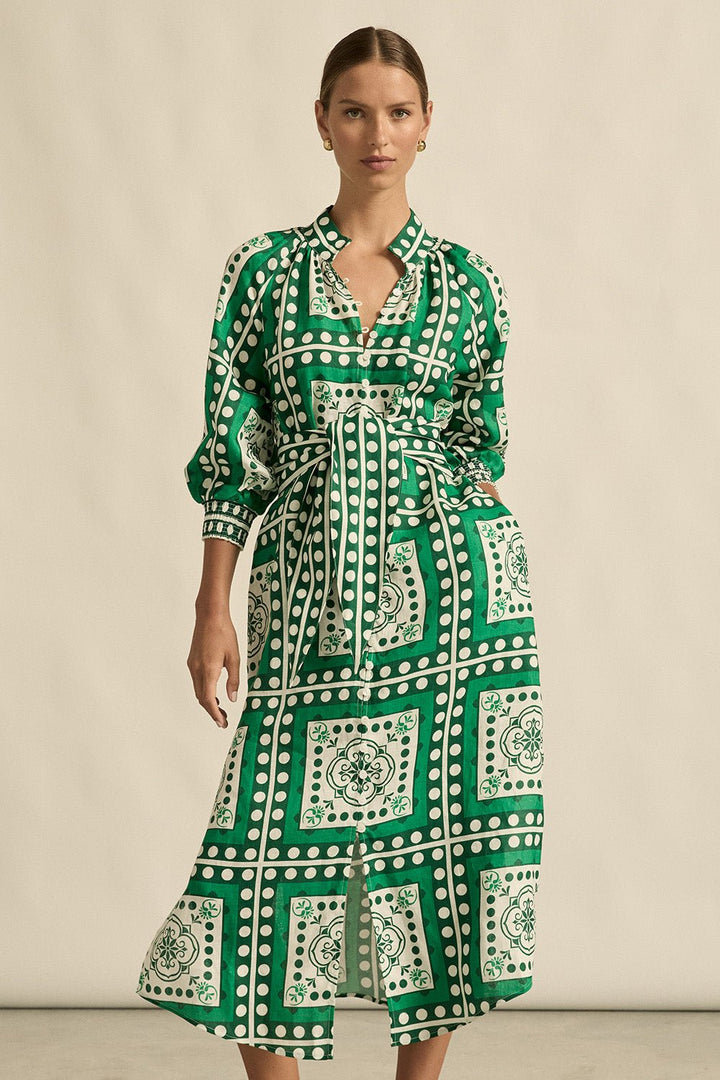 flourish dress - parrot scarf Dress Zoe Kratzmann