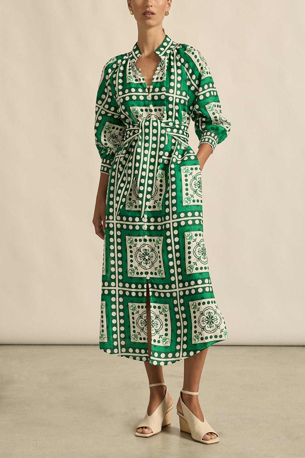 flourish dress - parrot scarf Dress Zoe Kratzmann