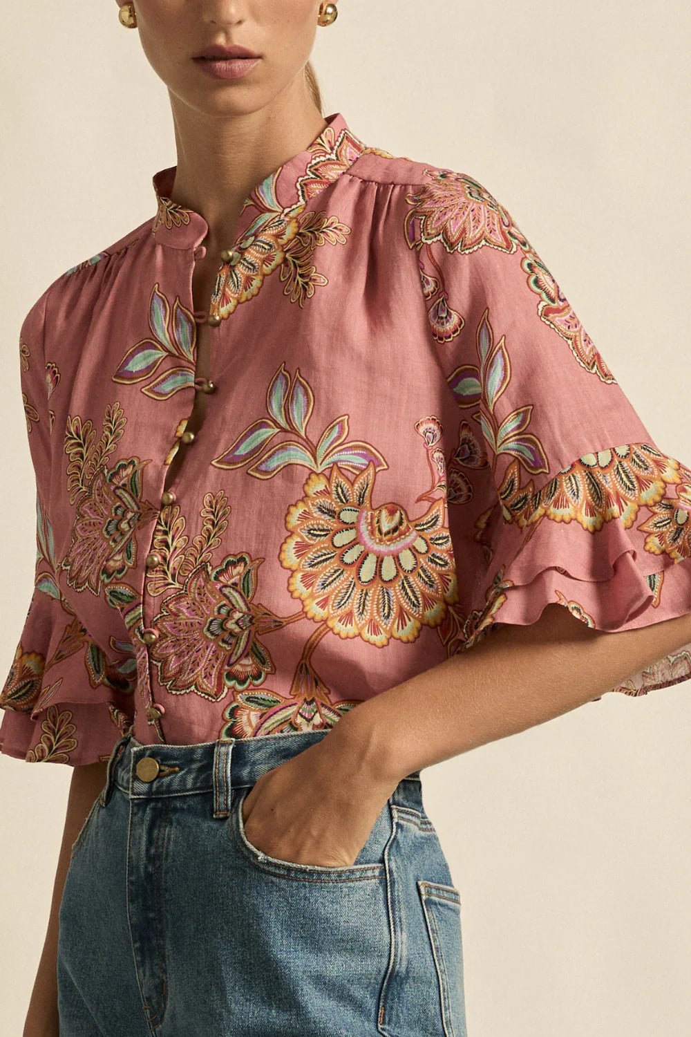 Fluctuate Top - Kgari Bloom blouse Zoe Kratzmann