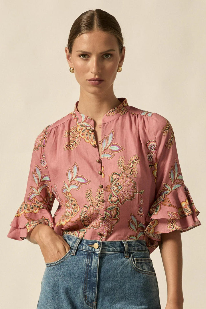 Fluctuate Top - Kgari Bloom blouse Zoe Kratzmann