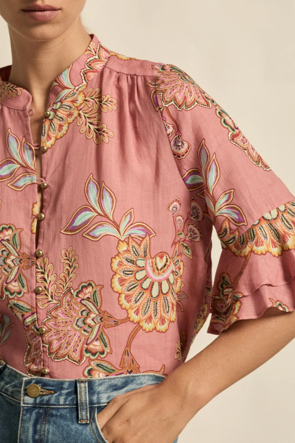 Fluctuate Top - Kgari Bloom blouse Zoe Kratzmann