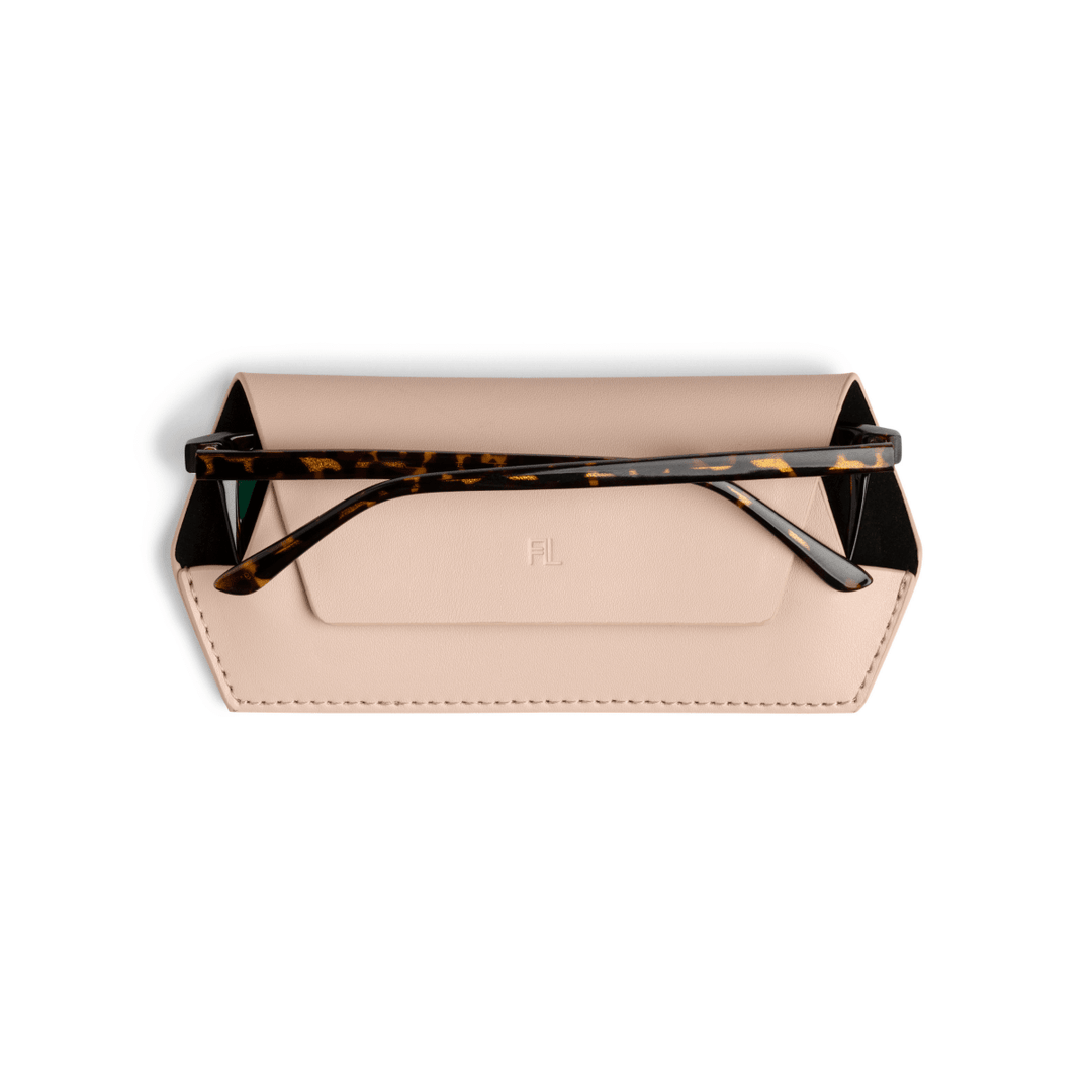 Fox and Leo glasses case - Blush Fox and Leo