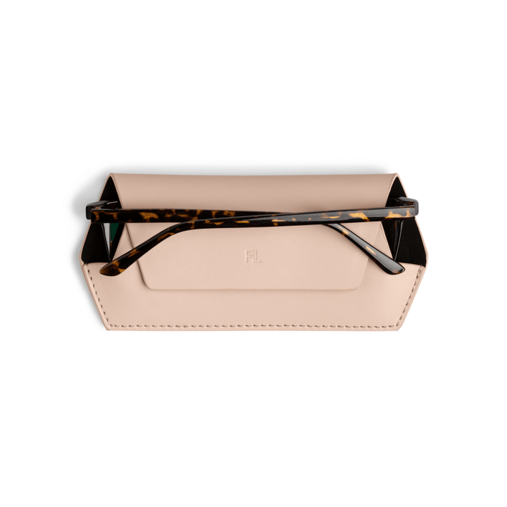 Fox and Leo glasses case - Blush Fox and Leo