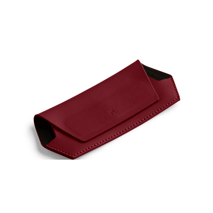 Fox and Leo glasses case - Burgundy Fox and Leo