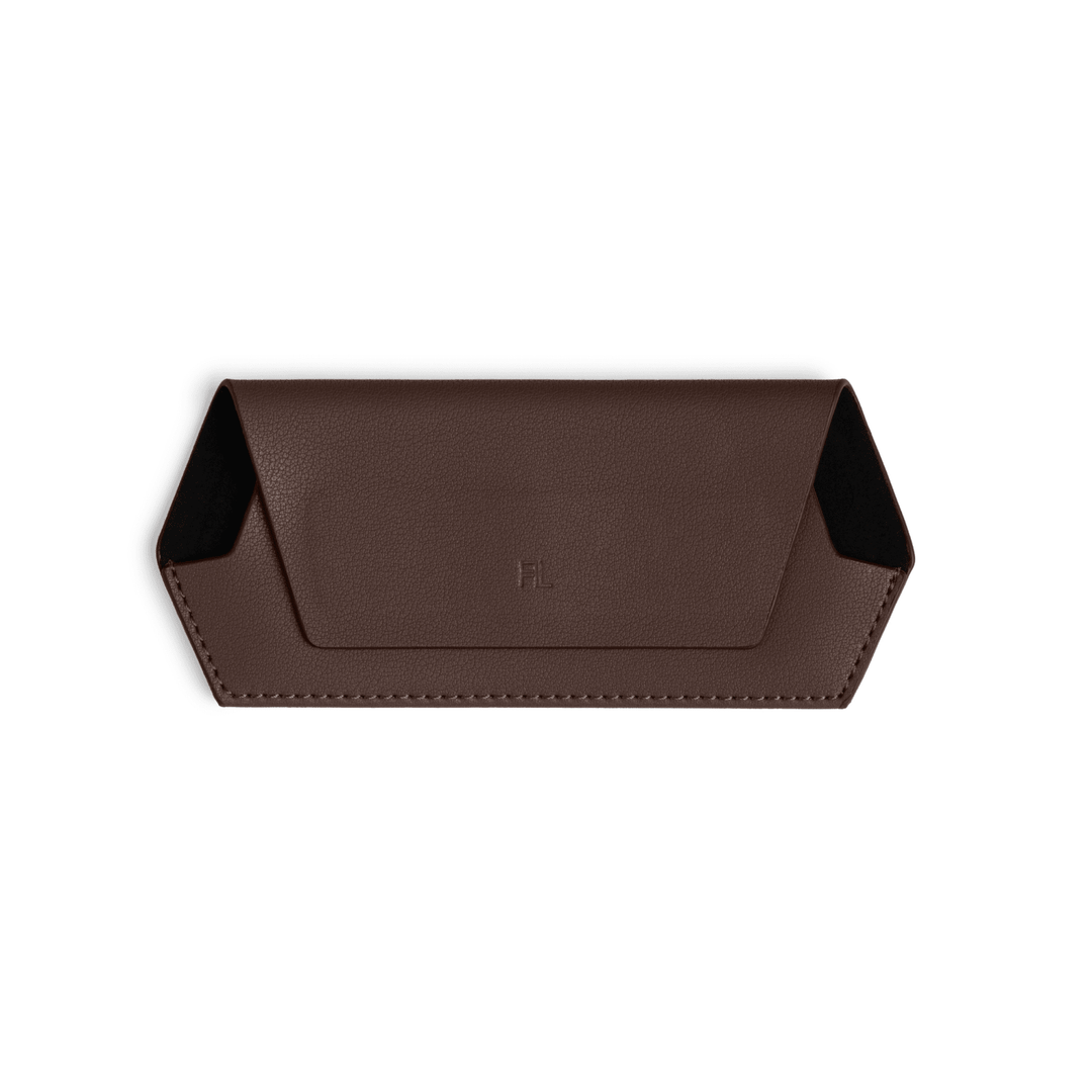 Fox and Leo glasses case - Chocolate Fox and Leo