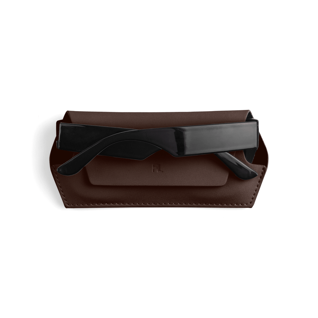 Fox and Leo glasses case - Chocolate Fox and Leo