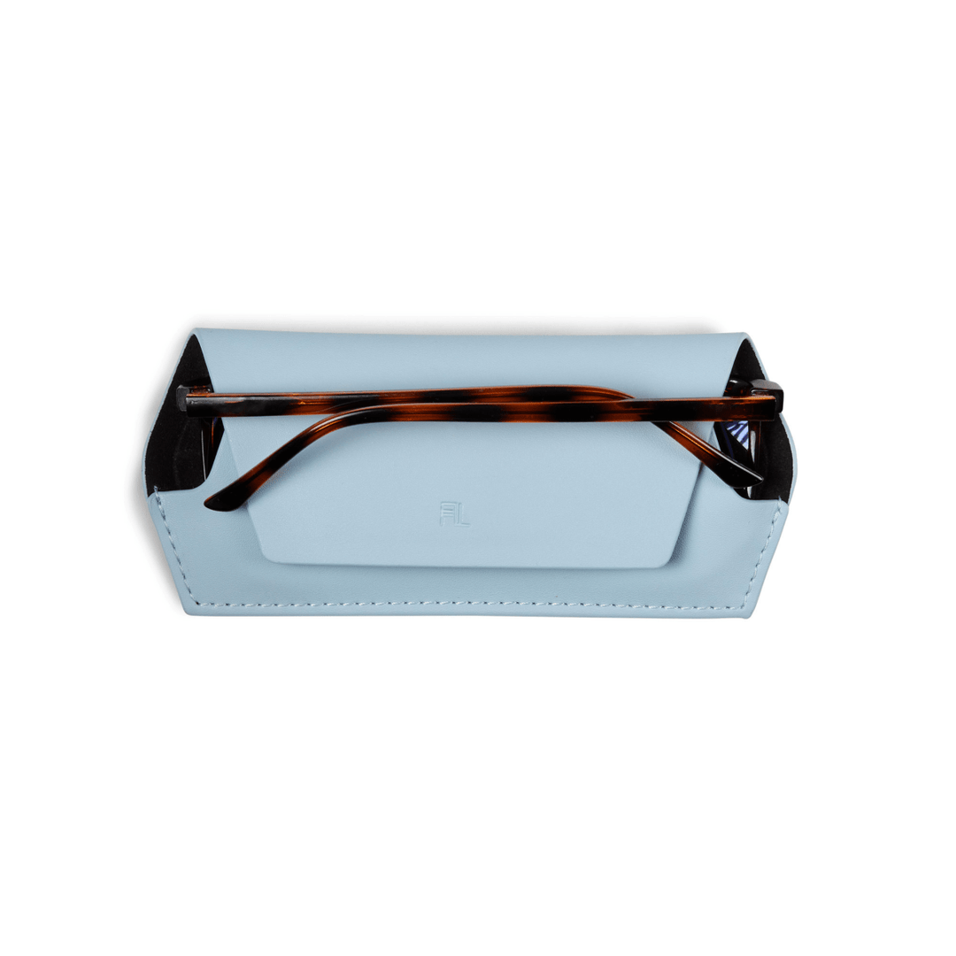 Fox and Leo glasses case - Sky Blue Fox and Leo