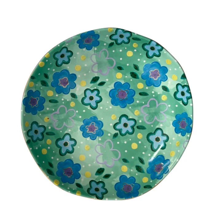 Foxy Flower Green Rice Bowl bowl Carla Dinnage