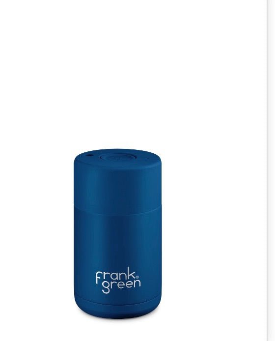 Frank Green 12oz / 340mlOriginal Reusable Cup push button - Deep ocean Drink Bottles Frank Green