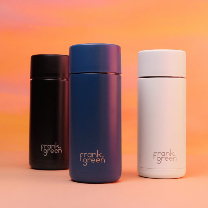 Frank Green Ceramic Reusable Cup - push button 16oz / 475ml Drink Bottles frank green