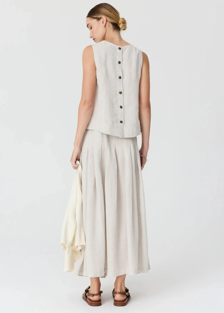 Frankie Button Tank - Natural - Stanleyandstone