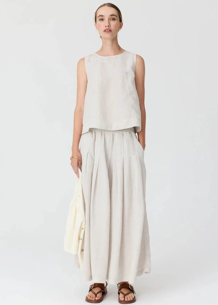 Frankie Button Tank - Natural - Stanleyandstone