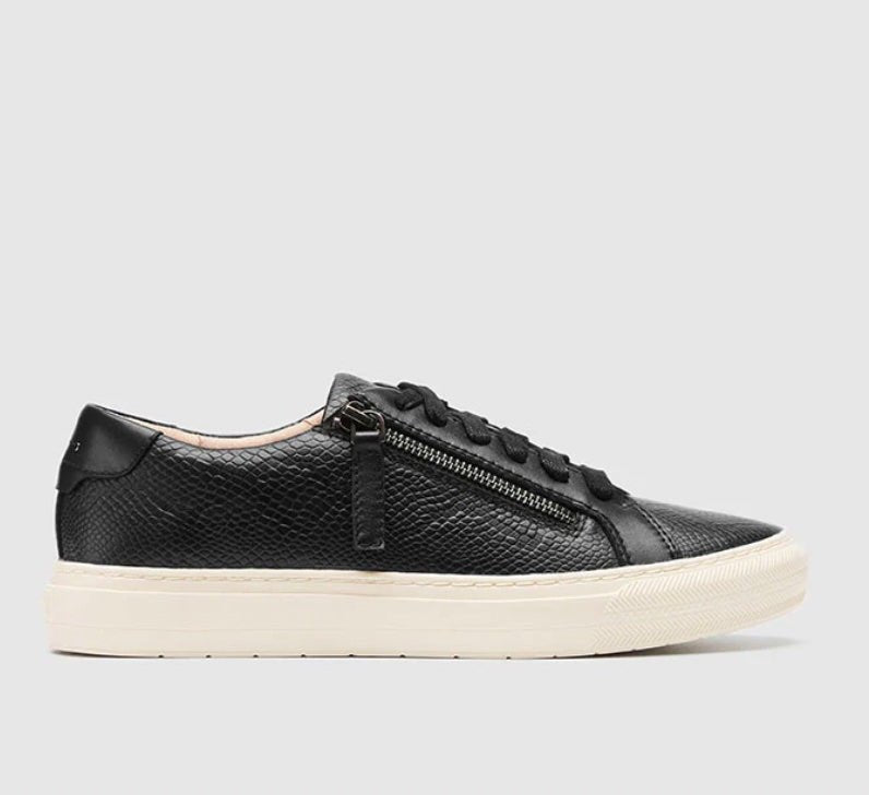 Frankie4 - Billie Black Reptile Shoes FRANKIE4