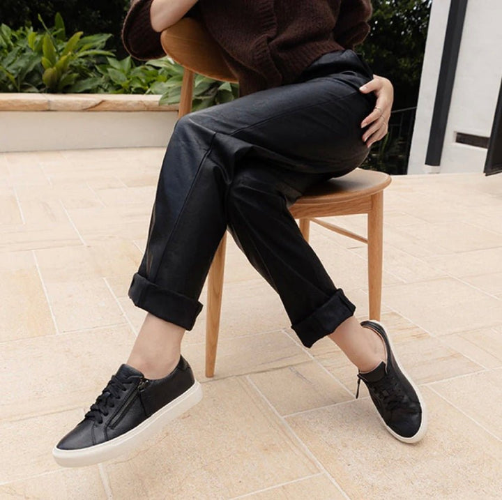 Frankie4 - Billie Black Reptile Shoes FRANKIE4