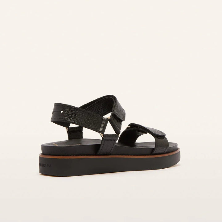 Frankie4 Zane Black Grain Sandal Shoes FRANKIE4