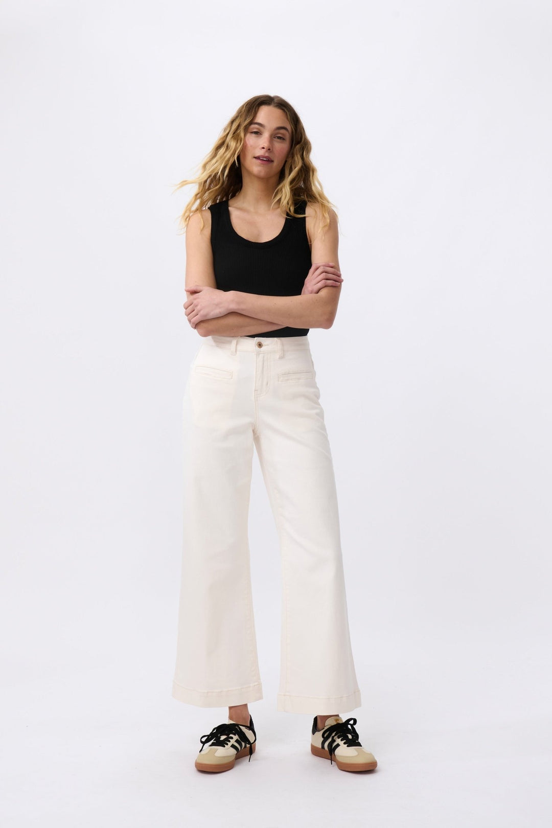 Freya Jean - Ecru Denim Kireina