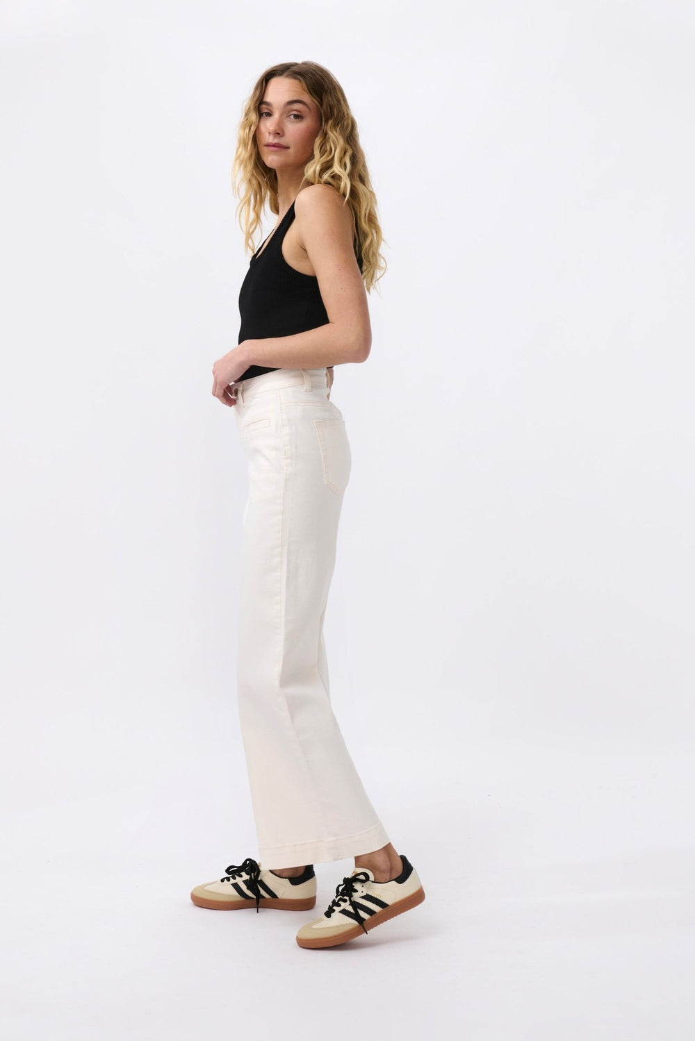 Freya Jean - Ecru Denim Kireina