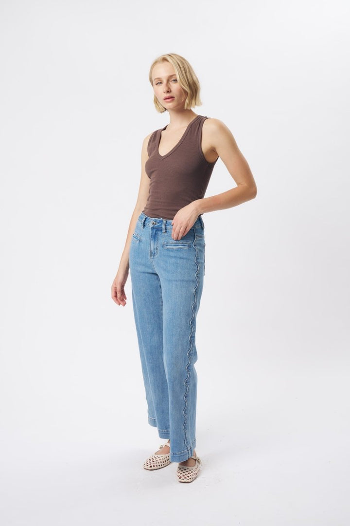 Freya Jean | Scallop Seam - 70s Blue Jean Kireina