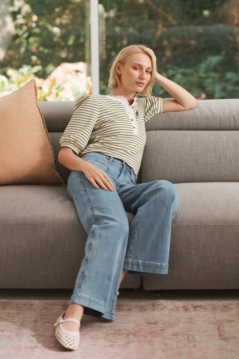 Freya Jean | Scallop Seam - 70s Blue Jean Kireina