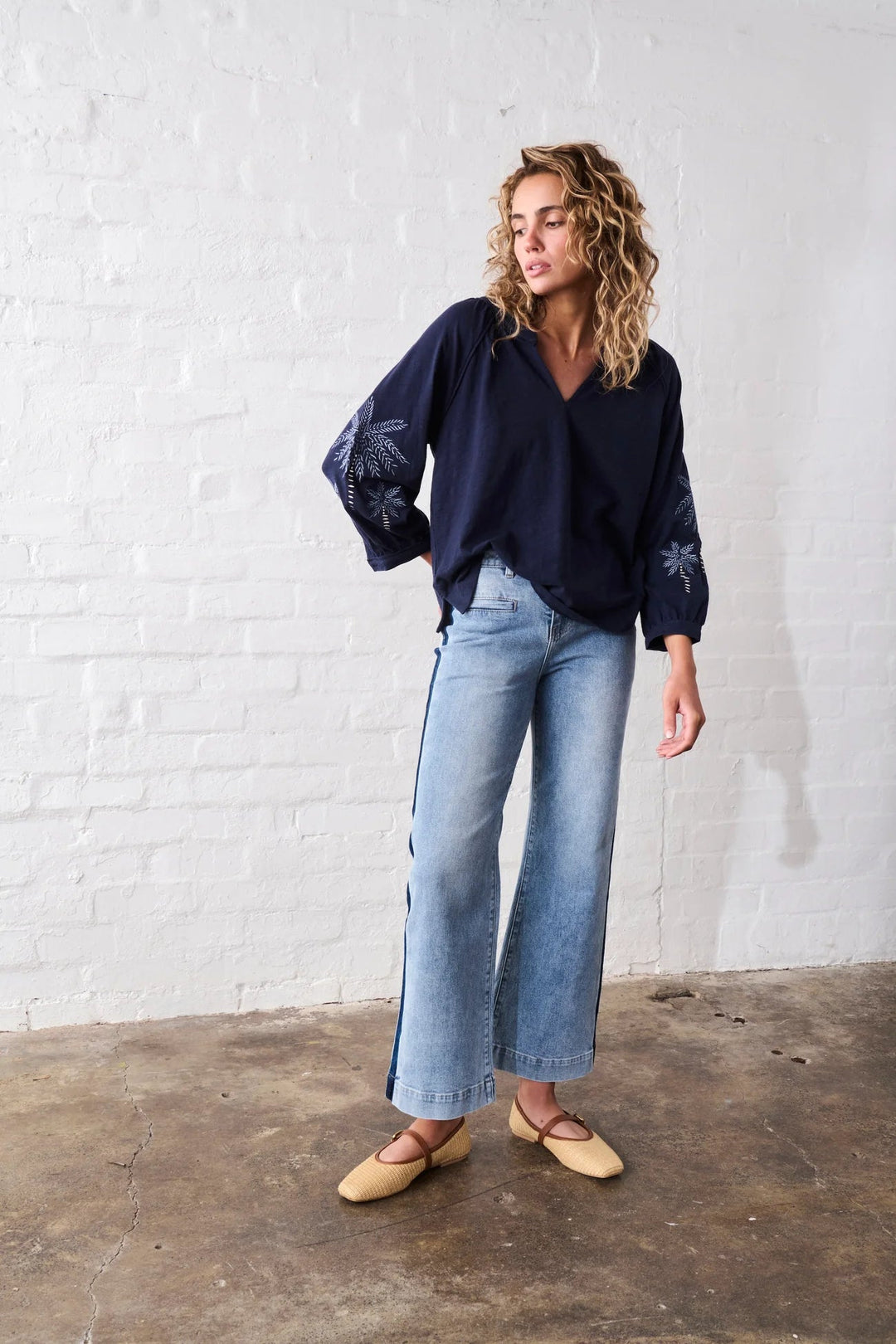 Freya Jean | Side Panel - Waterfall Deconstructed JEANS Kireina