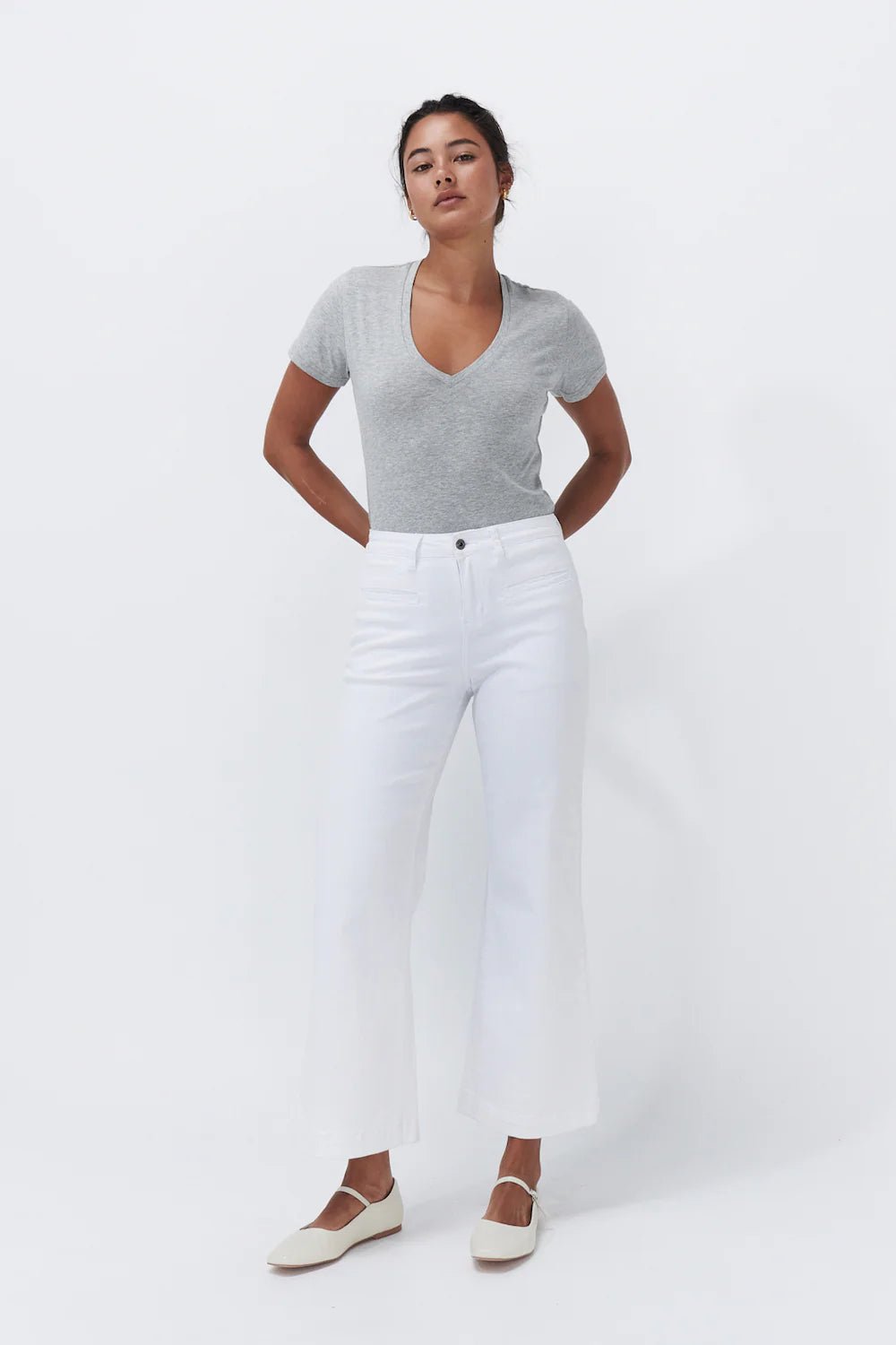 FREYA JEAN - Snow white JEANS Kireina