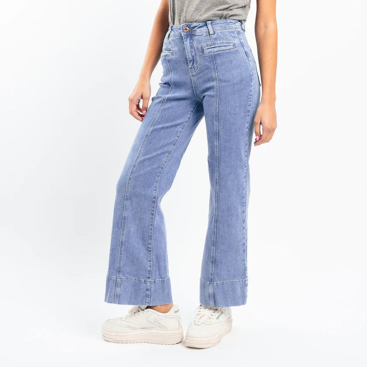 Freya Jean Waterfall -Drop Hem JEANS Kireina