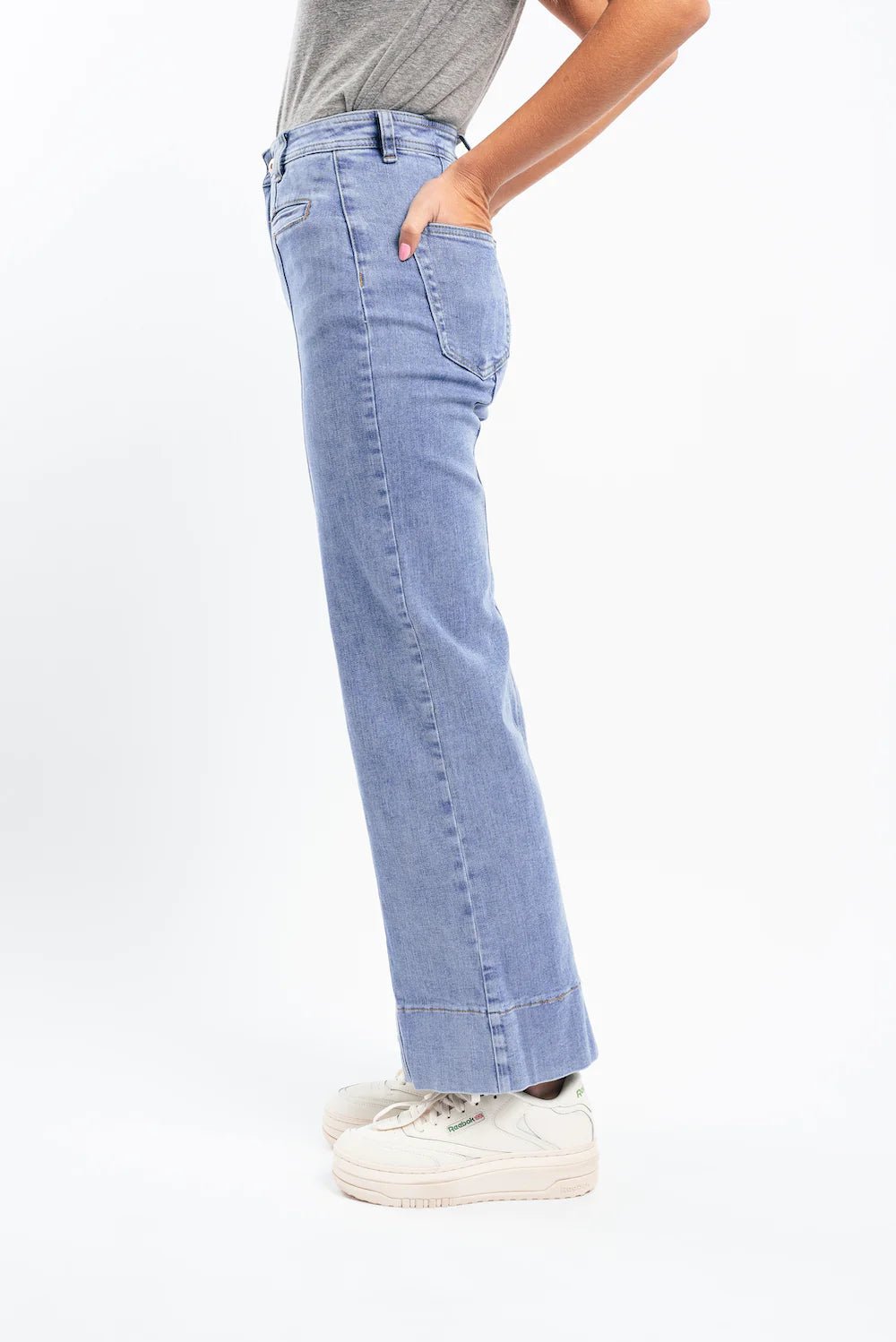 Freya Jean Waterfall -Drop Hem JEANS Kireina