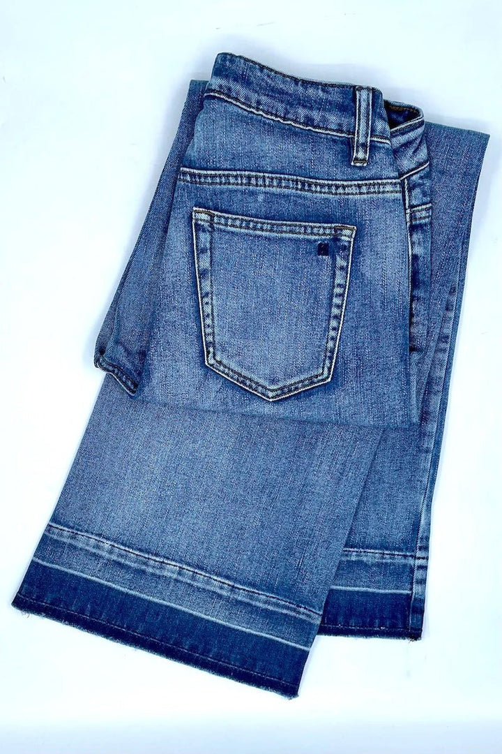 Freya Jean Waterfall -Drop Hem JEANS Kireina