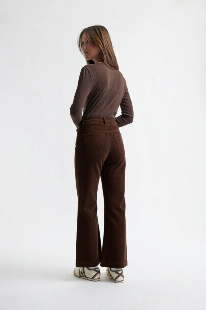 Freya Velvet Jean - Chocolate pant Kireina Australia