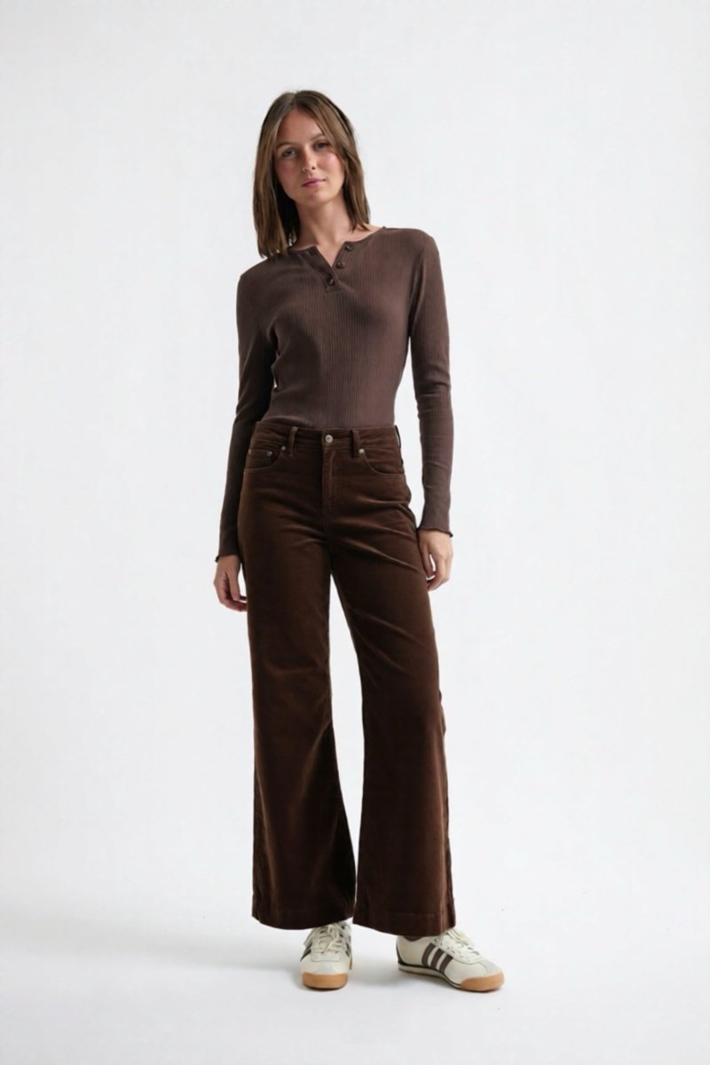 Freya Velvet Jean - Chocolate pant Kireina Australia