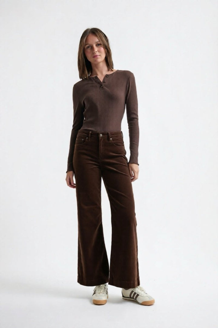 Freya Velvet Jean - Chocolate pant Kireina Australia