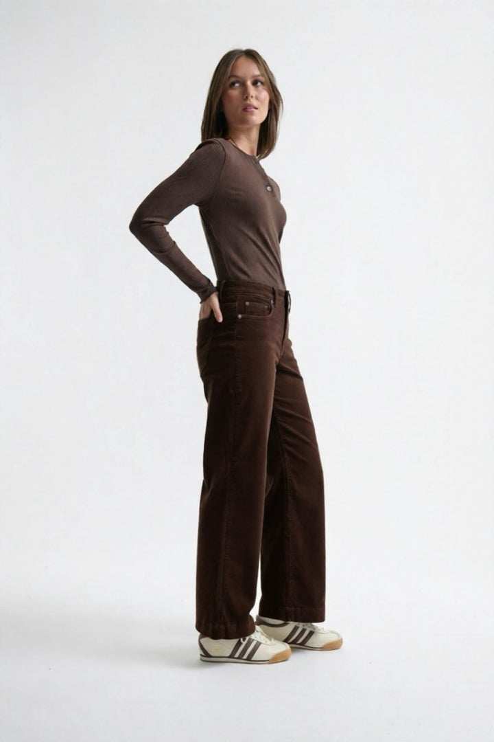 Freya Velvet Jean - Chocolate pant Kireina Australia