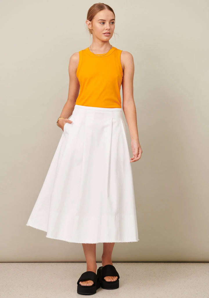 Fringe Skirt - White Skirts POL