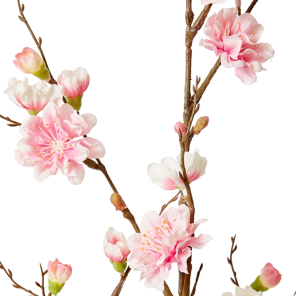 Blossom Plum Spray Pink - 28 x 24 x 86cm artificial plant Elme Living