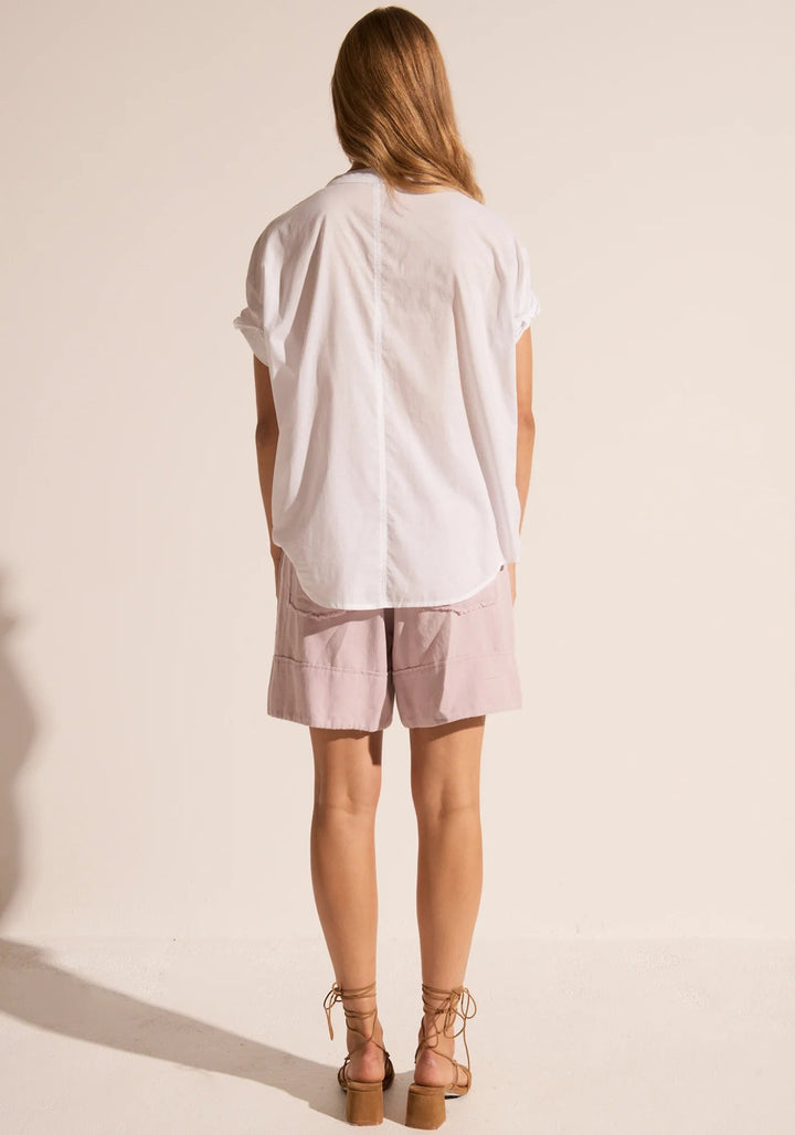 Gabi Roll Sleeve Shirt White Tops POL