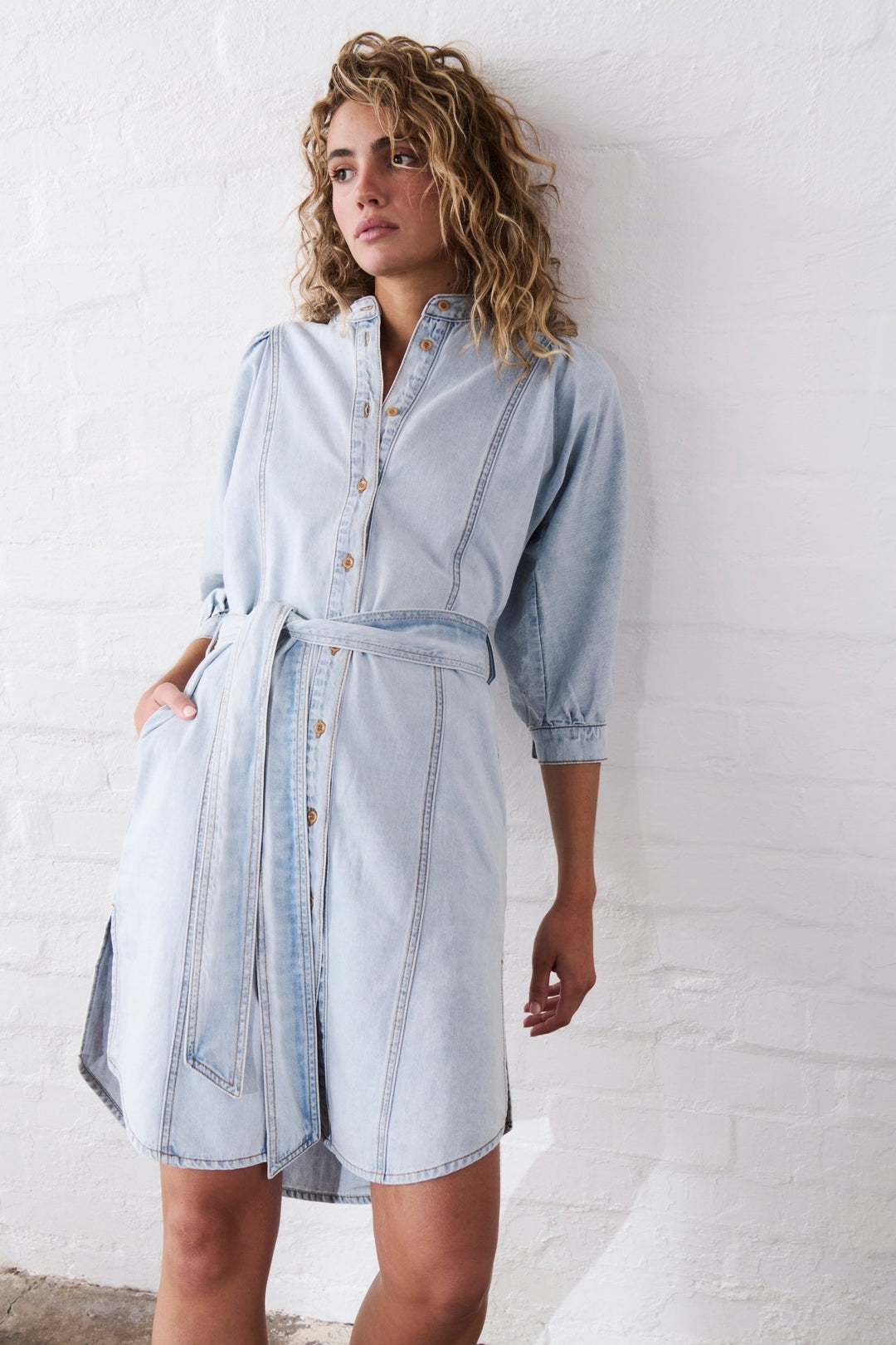 Gabriella Dress - Sky Blue Kireina