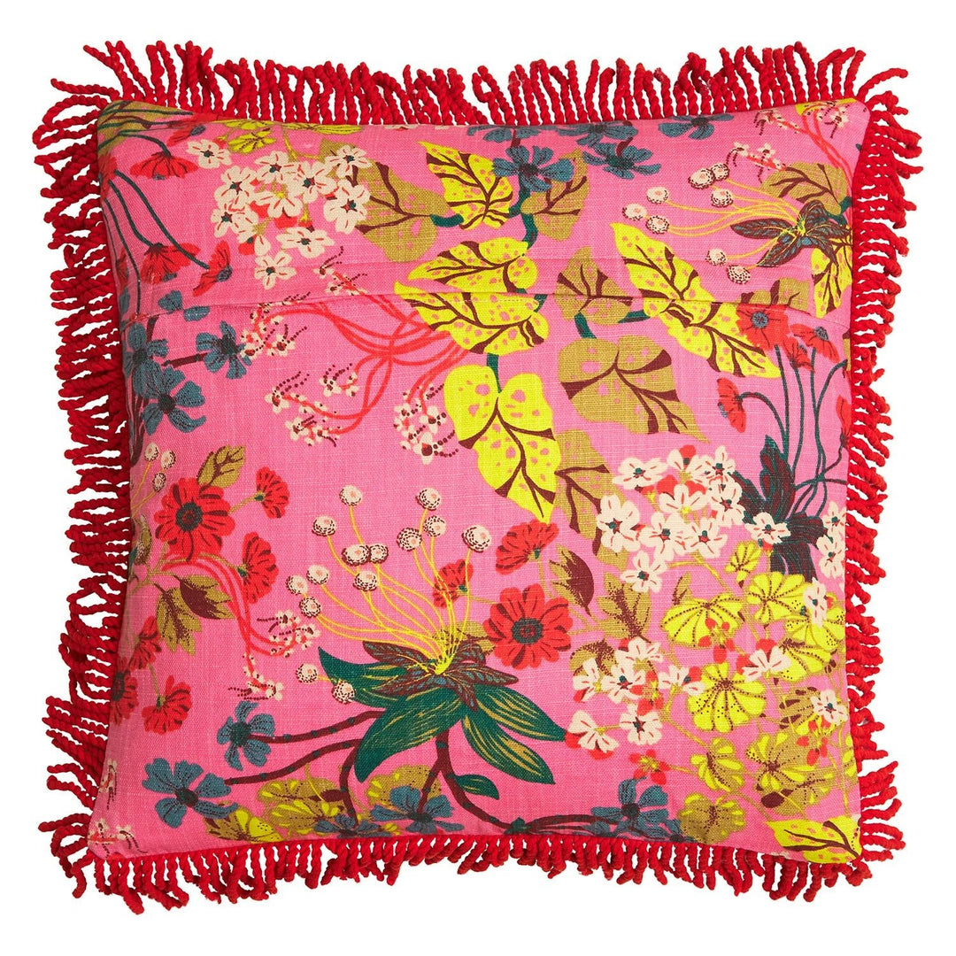 Genevieve Square Fringe Cushion Feather Insert cushion Sage & Clare