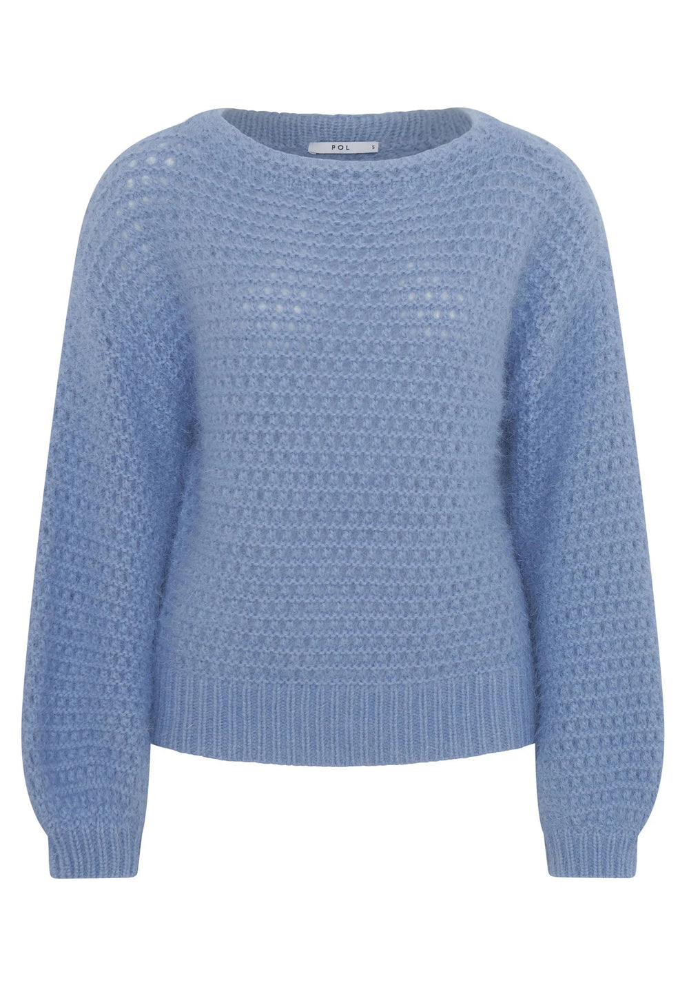 Genus Pointelle Knit - Light Blue knit POL