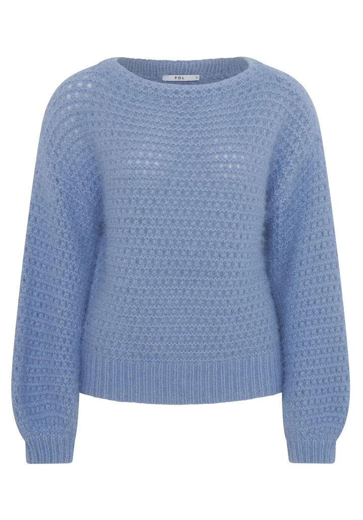 Genus Pointelle Knit - Light Blue knit POL