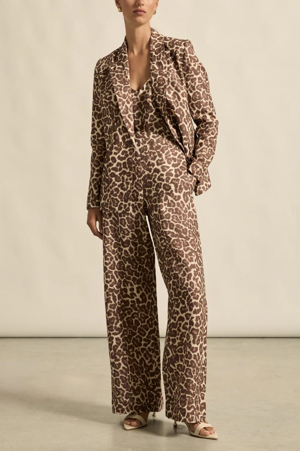 Gesture Linen Print Pant - Ocelot Pant Zoe Kratzmann